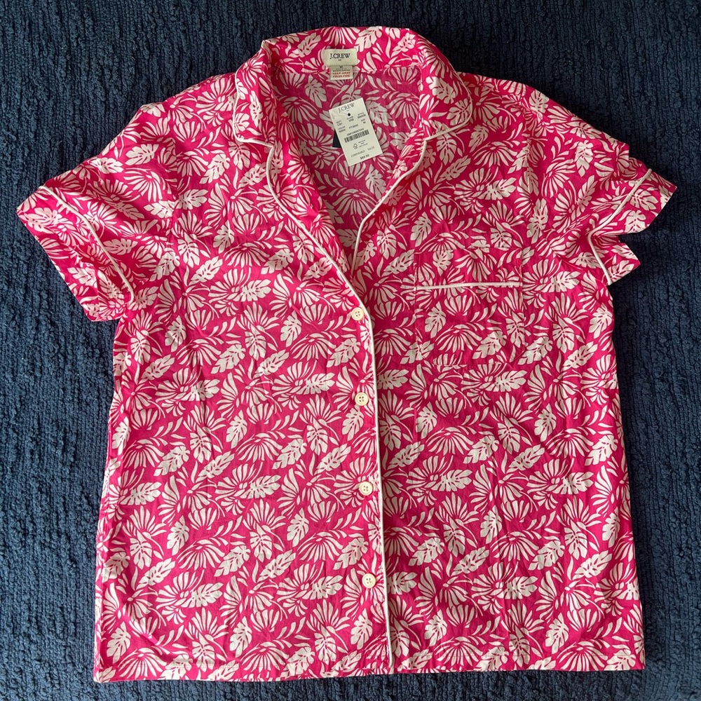 Jcrew pink pajama set